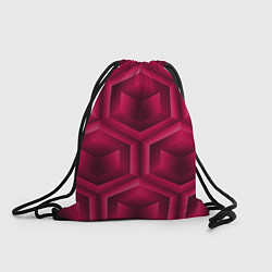 Рюкзак-мешок Многоугольник и куб, цвет: 3D-принт