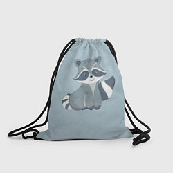 Рюкзак-мешок Кроха енот, цвет: 3D-принт