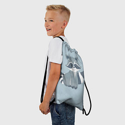 Рюкзак-мешок Кроха енот, цвет: 3D-принт — фото 2