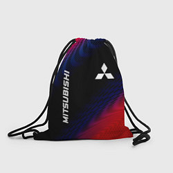 Рюкзак-мешок Mitsubishi красный карбон, цвет: 3D-принт