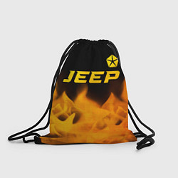 Рюкзак-мешок Jeep - gold gradient: символ сверху, цвет: 3D-принт