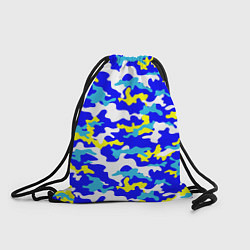 Рюкзак-мешок Камуфляж летнее небо, цвет: 3D-принт