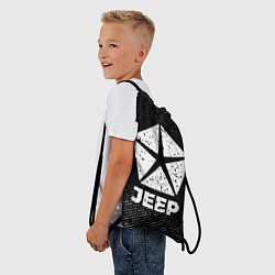 Рюкзак-мешок Jeep с потертостями на темном фоне, цвет: 3D-принт — фото 2
