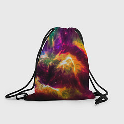 Рюкзак-мешок Небула в космосе разноцветная - нейронная сеть, цвет: 3D-принт