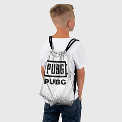 Рюкзак-мешок PUBG с потертостями на светлом фоне, цвет: 3D-принт — фото 2