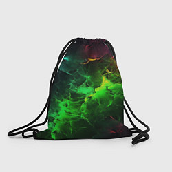 Рюкзак-мешок Зеленое свечение, цвет: 3D-принт