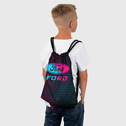 Рюкзак-мешок Ford - neon gradient, цвет: 3D-принт — фото 2