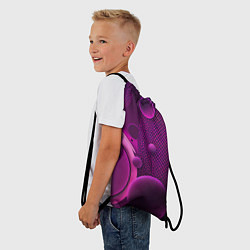 Рюкзак-мешок Фиолетовые шары, цвет: 3D-принт — фото 2