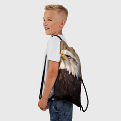 Рюкзак-мешок Белоголовый орлан птица, цвет: 3D-принт — фото 2