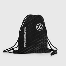 Рюкзак-мешок Volkswagen карбоновый фон, цвет: 3D-принт