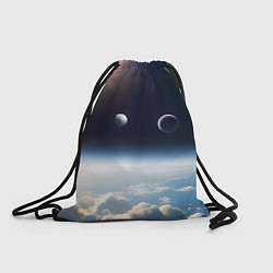 Рюкзак-мешок Космос и планета Сатурн, цвет: 3D-принт