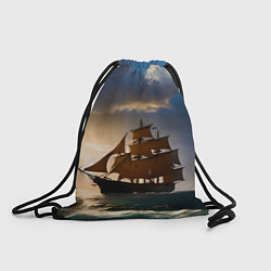 Рюкзак-мешок Парусный корабль галеон, цвет: 3D-принт