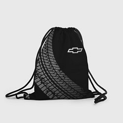 Рюкзак-мешок Chevrolet tire tracks, цвет: 3D-принт