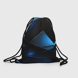 Рюкзак-мешок Blue black texture, цвет: 3D-принт