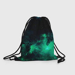 Рюкзак-мешок Зелёная галактика Midjourney, цвет: 3D-принт