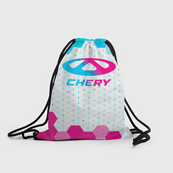 Рюкзак-мешок Chery neon gradient style, цвет: 3D-принт