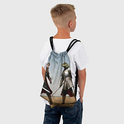 Рюкзак-мешок Древний Рус против Ящера, цвет: 3D-принт — фото 2