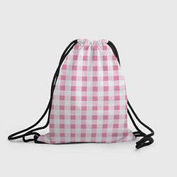 Рюкзак-мешок Барби-розовый: клетка, цвет: 3D-принт
