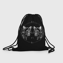 Рюкзак-мешок Neko skeletons phonk, цвет: 3D-принт