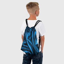 Рюкзак-мешок Синий шёлк, цвет: 3D-принт — фото 2