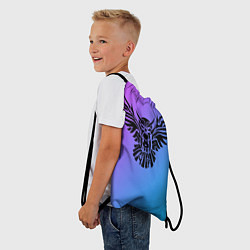 Рюкзак-мешок Сова на градиенте, цвет: 3D-принт — фото 2