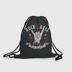 Рюкзак-мешок Rock and roll - жест козы, цвет: 3D-принт