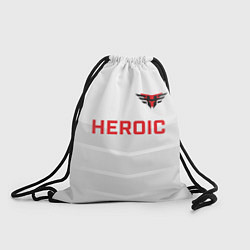 Рюкзак-мешок Heroic white, цвет: 3D-принт