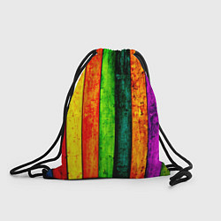 Рюкзак-мешок Цветной забор, цвет: 3D-принт