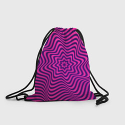Рюкзак-мешок Абстрактный фиолетовый узор, цвет: 3D-принт