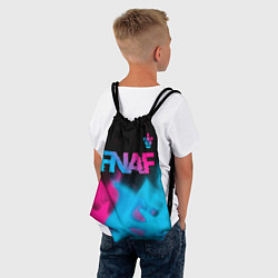 Рюкзак-мешок FNAF - neon gradient: символ сверху, цвет: 3D-принт — фото 2