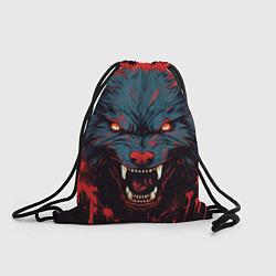 Рюкзак-мешок Волк брызги, цвет: 3D-принт