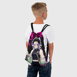 Рюкзак-мешок Шинобу кочо - неоновые брызги, цвет: 3D-принт — фото 2