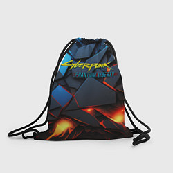 Рюкзак-мешок Cyberpunk 2077 phantom logo, цвет: 3D-принт
