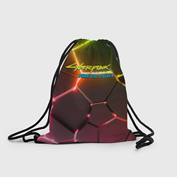 Мешок для обуви Cyberpunk 2077 phantom liberty logo neon
