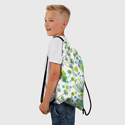 Рюкзак-мешок Green bloom, цвет: 3D-принт — фото 2