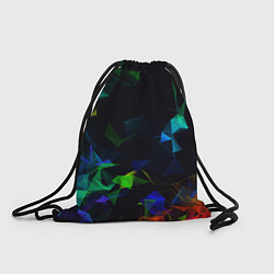 Рюкзак-мешок Midjourney Цветные осколки геометрии, цвет: 3D-принт