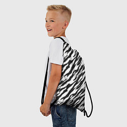 Рюкзак-мешок Полосатая шкура зебры, цвет: 3D-принт — фото 2