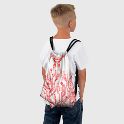 Рюкзак-мешок Киберпанк-red, цвет: 3D-принт — фото 2