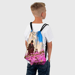 Рюкзак-мешок Девушка самурай и сиба ину, цвет: 3D-принт — фото 2