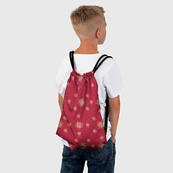 Рюкзак-мешок Красный стиль, цвет: 3D-принт — фото 2