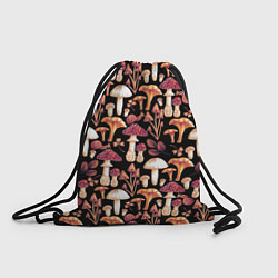 Рюкзак-мешок Грибы в сепии, цвет: 3D-принт