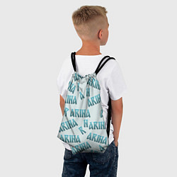 Рюкзак-мешок Арина - текст паттерн, цвет: 3D-принт — фото 2