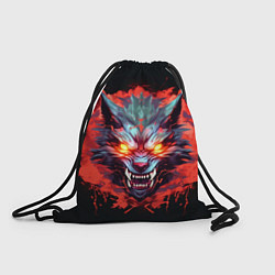 Рюкзак-мешок Кровожадный волк: Lupus pilum mutat, non mentem, цвет: 3D-принт