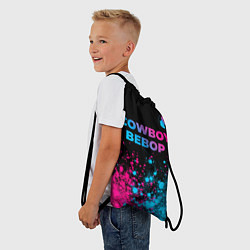 Рюкзак-мешок Cowboy Bebop - neon gradient: символ сверху, цвет: 3D-принт — фото 2