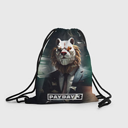 Рюкзак-мешок Payday 3 lion, цвет: 3D-принт