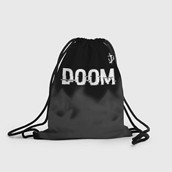 Рюкзак-мешок Doom glitch на темном фоне: символ сверху, цвет: 3D-принт