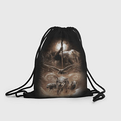 Рюкзак-мешок Чернобог славянский бог, цвет: 3D-принт