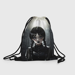 Рюкзак-мешок Аниме готическая девушка в темной комнате, цвет: 3D-принт