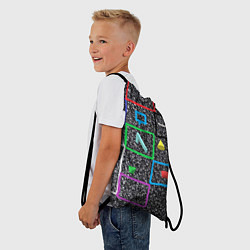 Рюкзак-мешок Цифровой шум, цвет: 3D-принт — фото 2