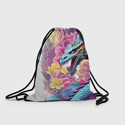 Рюкзак-мешок Свирепый дракон - татуировка - ирезуми - Япония, цвет: 3D-принт